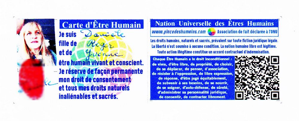 carte etre humain