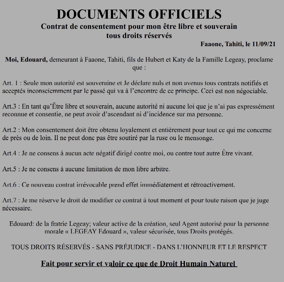 Edouard Contrat de consentement