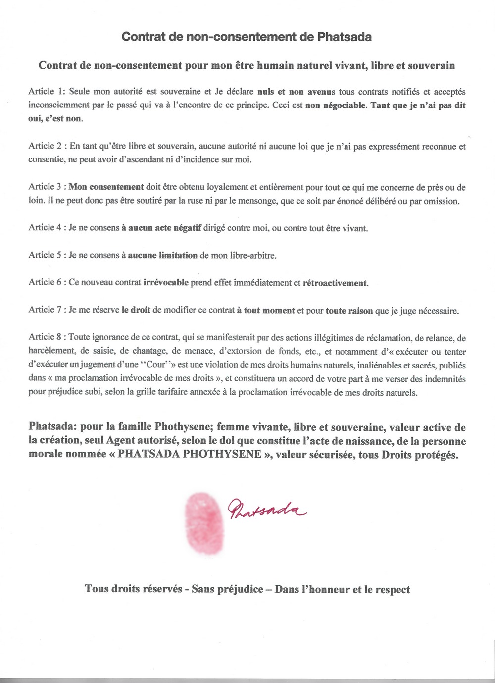 contrat de non consentement de phatsada