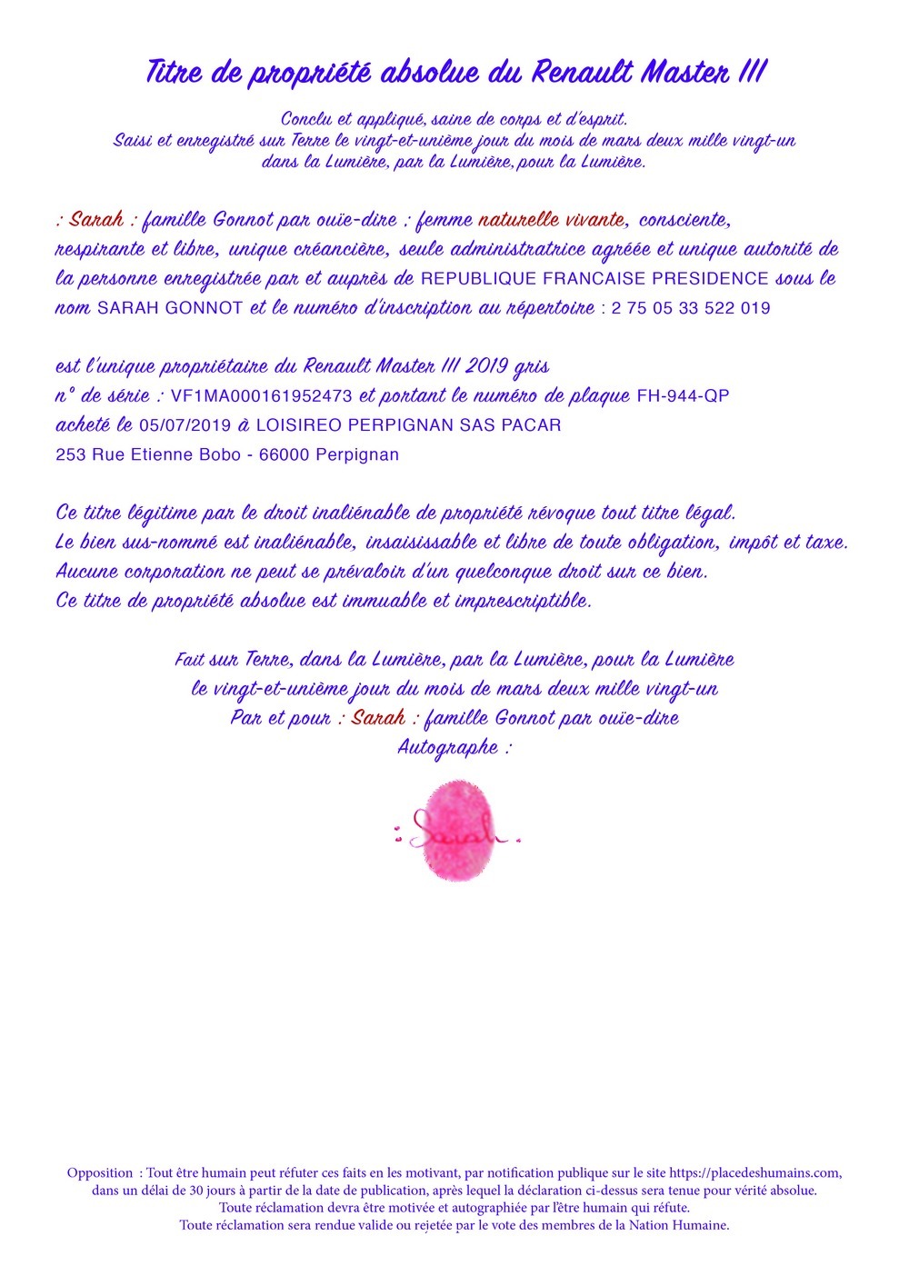 Samsah nunc pour place des humains
