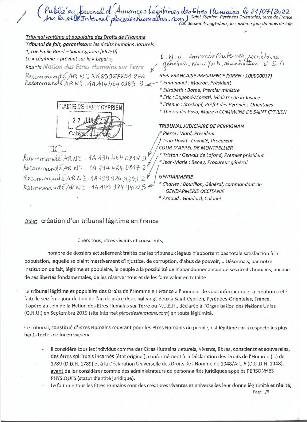 cration tribunal lgitime des dh en france page 1