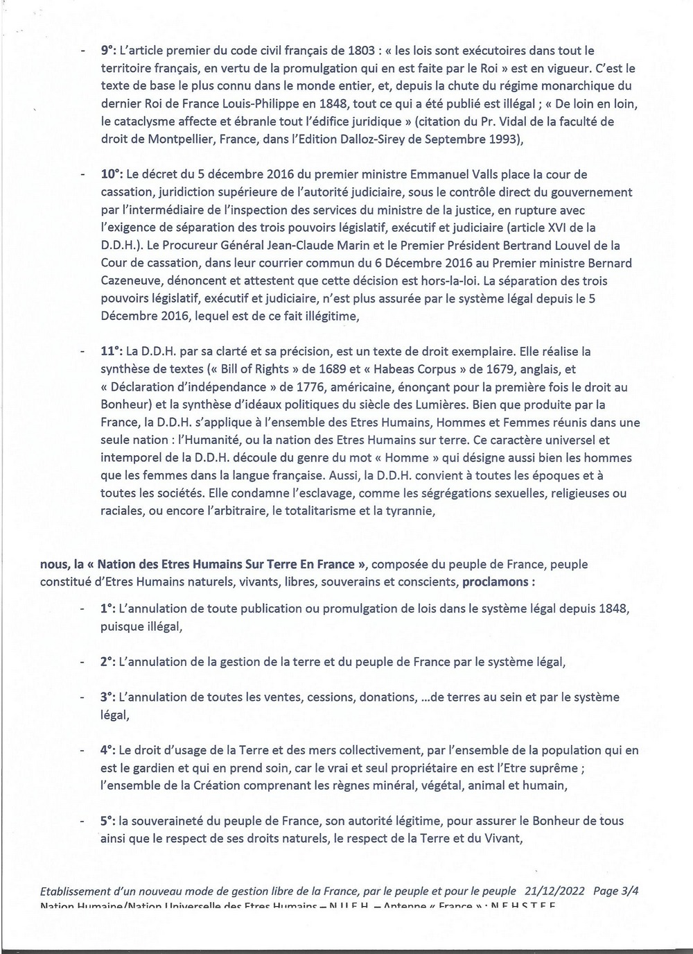 proclamation de libration totale du peuple de france page3