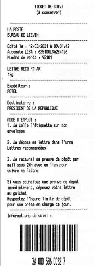 capture preuve dpt ar president de la republique François Benoît 1
