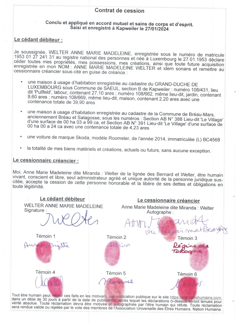 mammw scan contratdecession